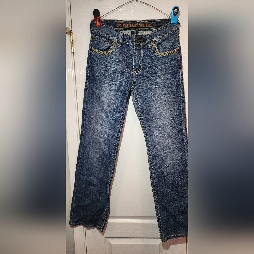 Xtreme Couture Mens Jeans Tag Sz 31x33.5 Actual Sz 32x32